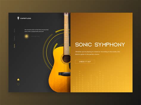 Guitar Studio Site Hero Design Product 2 by Aimen Malik on Dribbble