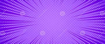 Purple Radial Dotted Comic Background. Speed Lines Wallpaper with Pop Art Halftone Texture Stock ...