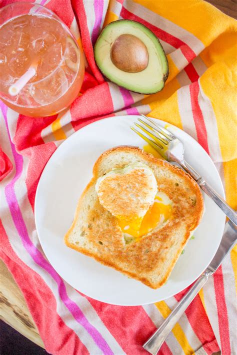 Avocado Cheddar Grilled Cheese Egg in the Hole - The Ultimate Brunch