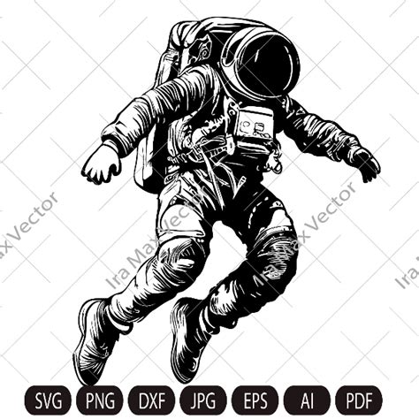 Astronaut SVG, Space SVG, Astronaut Clipart, Astronaut Cut F - Inspire Uplift