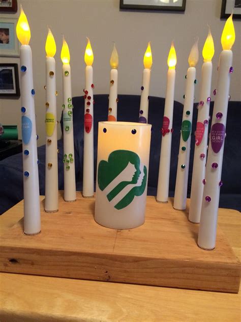 Girl Scout Investiture/Rededication LED candles | Daisy girl scouts ...