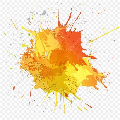 Splash Splatter Color Vector PNG Images, Colorful Abstract Brush Splash ...