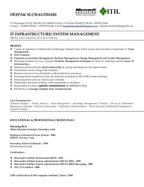 Certified itil resume - writingz.web.fc2.com