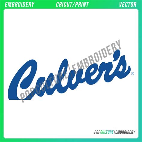 Culver's Logo - Official Logo for Embroidery & Vector • Pop Culture ...