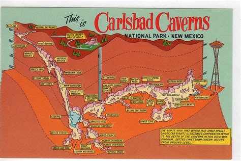 Carlsbad Caverns Map Of Cave