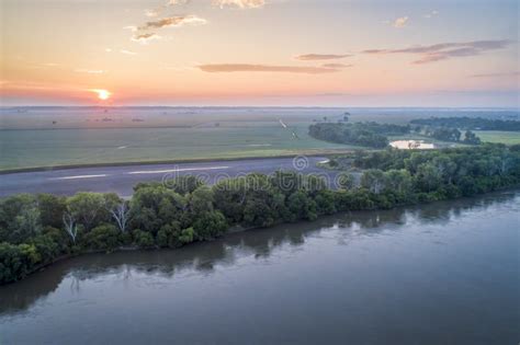 Missouri River at Brownville, Nebraska Stock Image - Image of nebraska ...