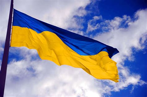 Ukraine flag waving in the air – Travel Around The World – Vacation Reviews