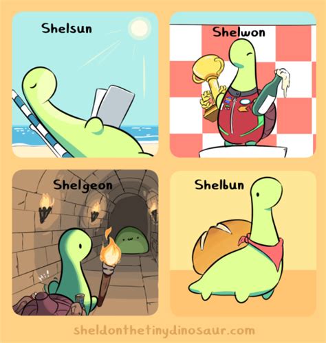 Sheldon the Tiny Dinosaur who Thinks he's a Turtle, | Sheldon the tiny dinosaur, Tiny dinosaur ...