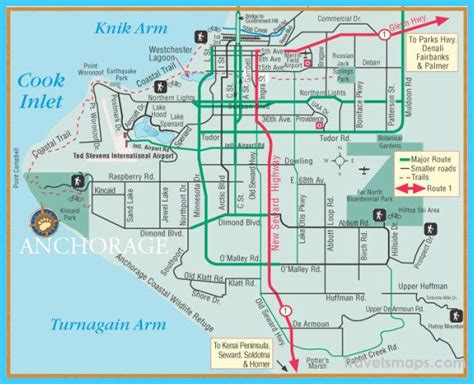 Map Of Anchorage Alaska - Map Of New Mexico