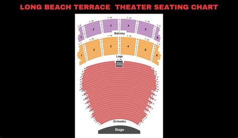 Long Beach Terrace Theater Seating Views & Chart