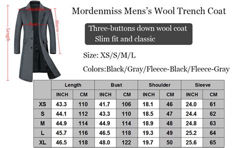 Mordenmiss Men's Long Slim Peacoat Winter Business Wool Blazer Gentlemen Trench Coat at Amazon ...