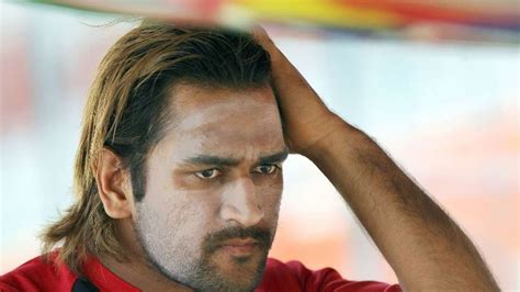 MS Dhoni Long Hair I Ms Dhoni In Long Hair I Cricketfile | Long hair ...