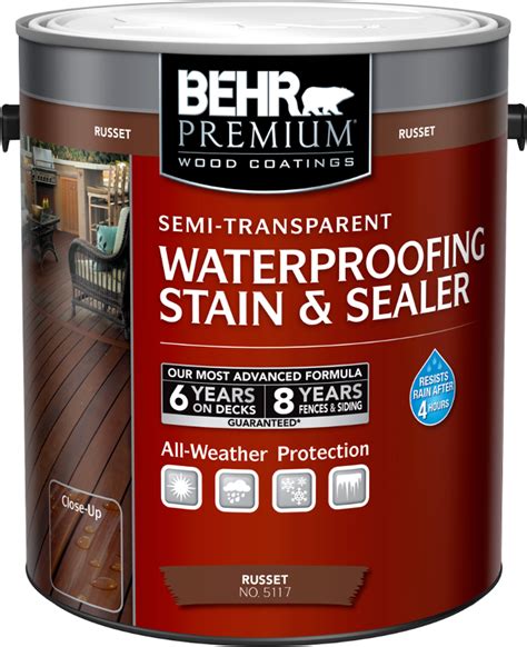 BEHR PREMIUM® Semi-Transparent Waterproofing Stain & Sealer – Coatings Company Store