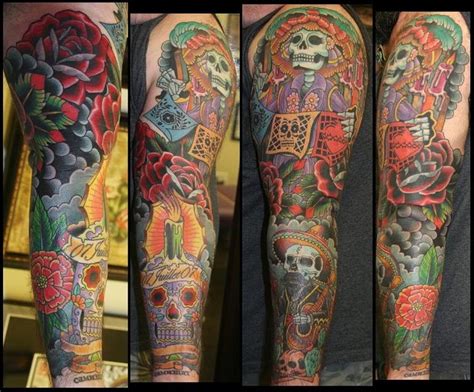 dia de los muertos tattoo sleeve - Google Search (With images ...