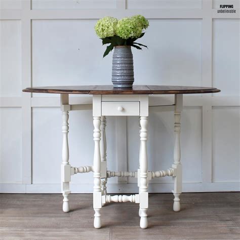 Antique White Drop Leaf Table | General Finishes Design Center