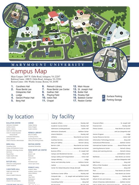 PRINT Marymount University Campus Map | PDF | Learning