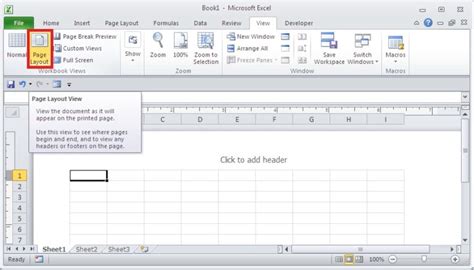 Paginated View in Excel 2010 - Computer Notes