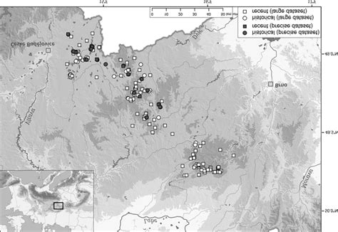 Map showing the geographical location of the fens studied. All... | Download Scientific Diagram