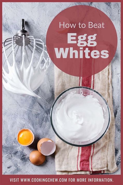 How to Beat Egg Whites to Stiff Peaks | Recipe | Beating egg whites ...