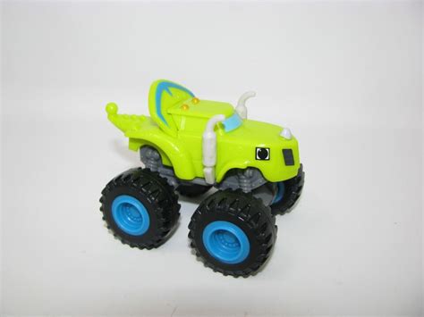 Blaze and the Monster Machines Zeg Green Triceratops Dinosaur Plastic Truck | eBay