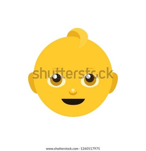 Baby Face Emoji Flat Design Vector Stock Vector (Royalty Free) 1260517975 | Shutterstock