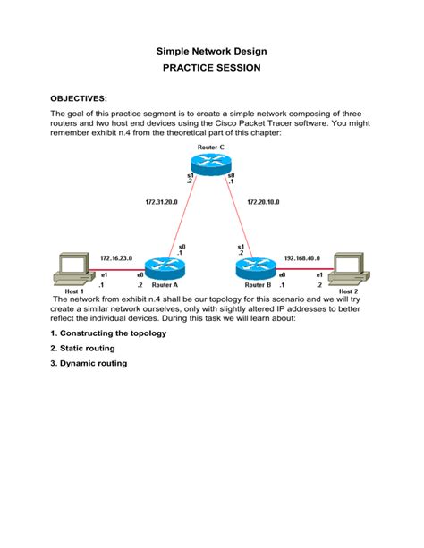 Simple Network Design - PRACTICE