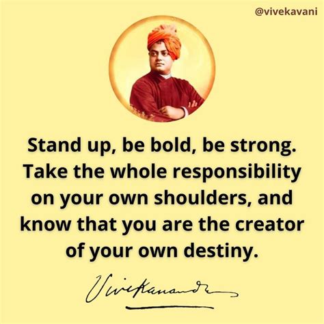 Swami Vivekananda's Quotes On Destiny - VivekaVani