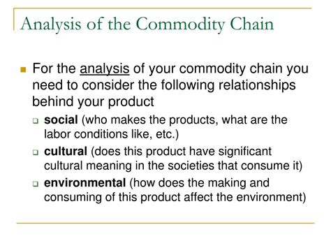 PPT - Commodity Chain Research Paper PowerPoint Presentation, free ...