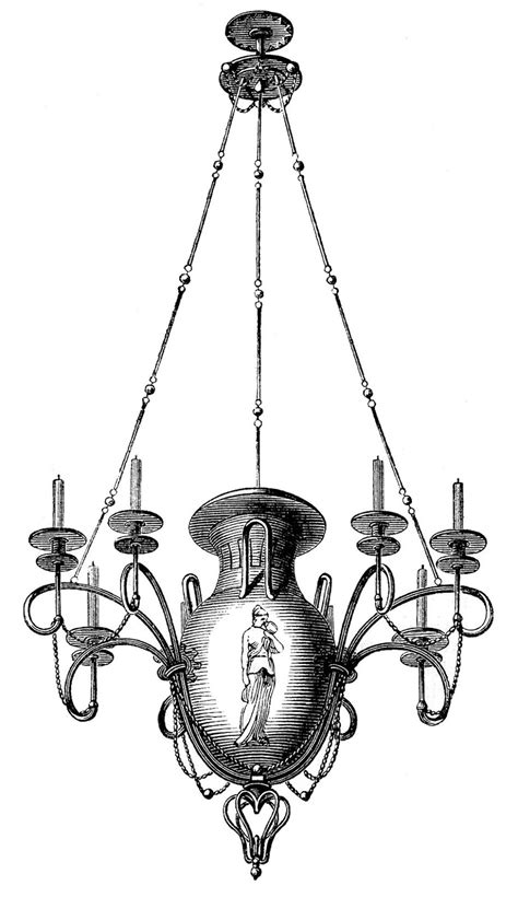 vintage chandeliers - Clip Art Library