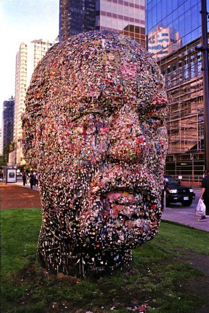 Gumhead - Sculpture by Douglas Coupland Out side the Vancouver Art gallery stands a 7ft tall ...