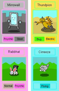 Fakemon Sprites (set 2) by Leonidas23 on DeviantArt