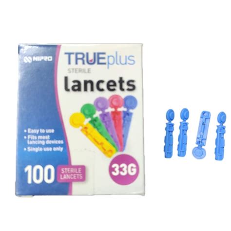 Plastic True Plus Sterile Blood Lancets, For Hospital, Model Name/Number: 33G at Rs 50/box in ...