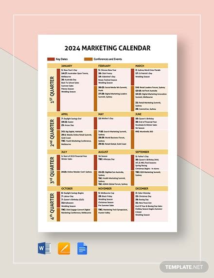 Marketing Calendar - 37+ Examples, Format, Tips, Pdf