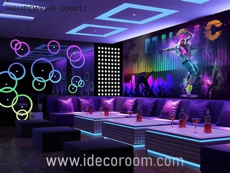 Custom size DIY living room wall murals | Diseño de discoteca, Murales
