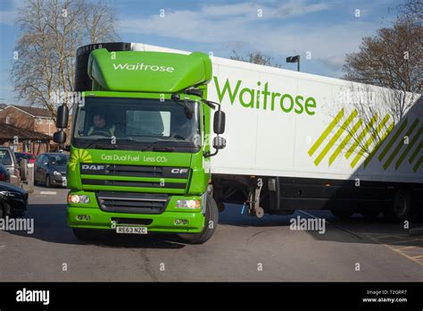 Waitrose delivery lorry hi-res stock photography and images - Alamy