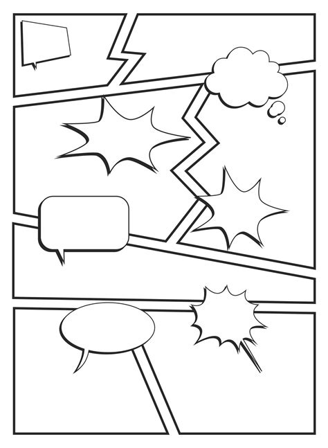 Free Printable Comic Strip Template