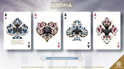 Utopia Playing Cards by Card Experiment Bicycle Playing Cards, Playing Card Deck, A Utopia, Ace ...