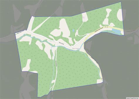 Map of New Freeport CDP