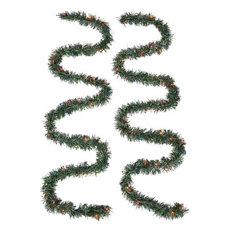 Holiday Time Prelit Green Christmas Garland, 108'' - Walmart.com