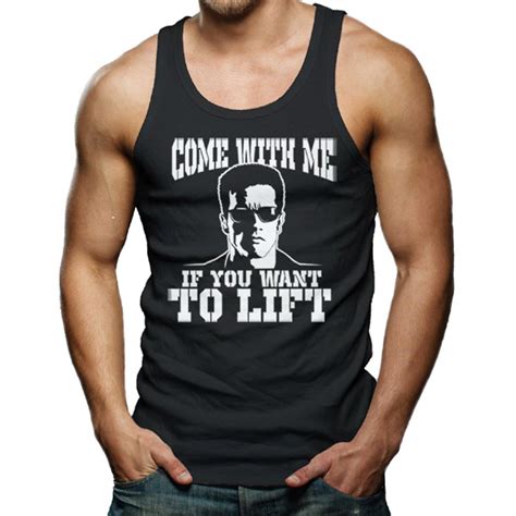 Terminator Come With Me If You Want To Lift Tank Top – GeekAlerts