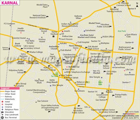 Karnal City Map