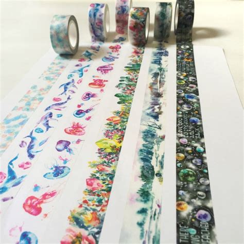 Watercolor Painting Original Washi Tape by Untamed Little | Etsy