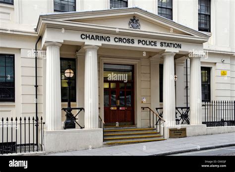 Exterior Metropolitan Police force Charing Cross Police station Stock ...