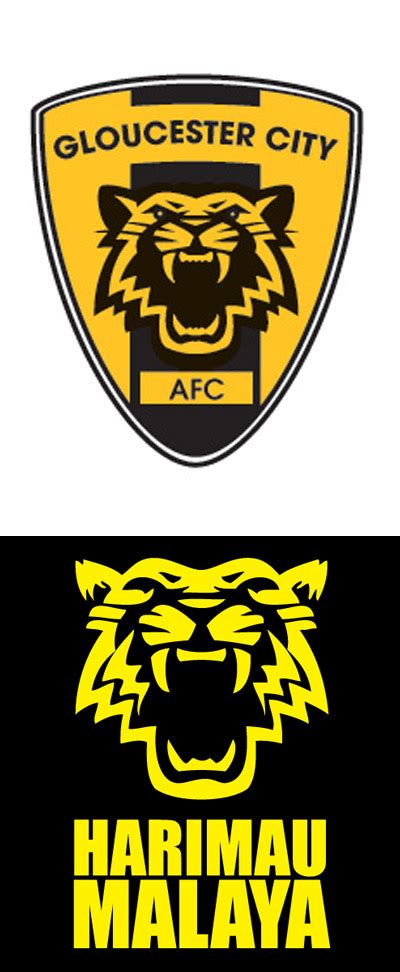 HANGPA TAU DAK?: HPTD: Logo Harimau Malaya Ciplak Logo Gloucester City A.F.C?