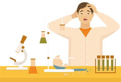 Scientist after a failed experiment clipart. Free download transparent .PNG | Creazilla