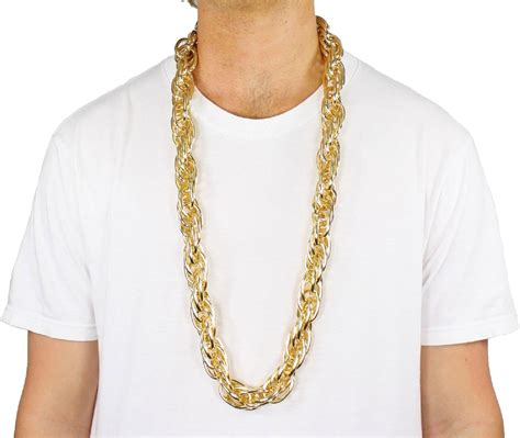 Amazon.com: Largemouth 40" Heavy Rope Gold Pimp Chain Old School Rapper ...