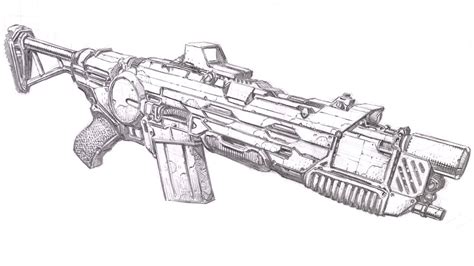 How To Draw A Cool Gun