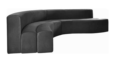 Light Grey Eco-Leather Sectional Sofa Left VIG Divani Casa Edelweiss Modern – buy online on NY ...