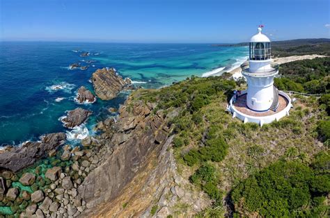 Seal Rocks Lighthouse, Australia - Drone Photography