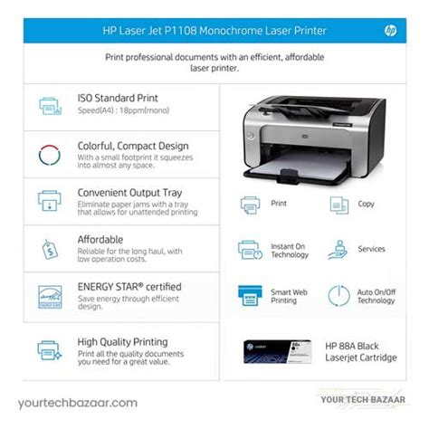 HP LaserJet P1108 Printer | Your Tech Bazaar